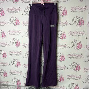 Reebok pants wide leg comfy stretchy yoga pants Deep Purple Fitness Pants